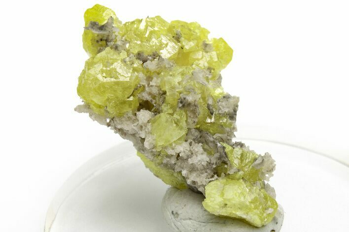 Striking Sulfur Crystal Cluster - Italy #207693
